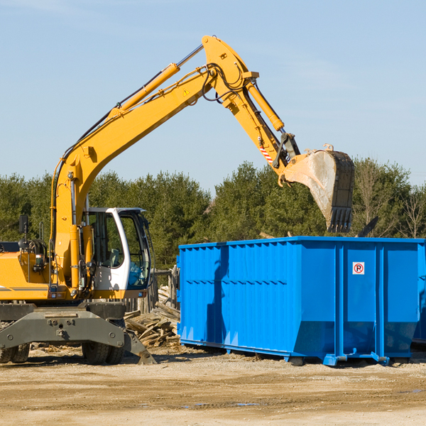 are there any restrictions on where a residential dumpster can be placed in Hager City Wisconsin